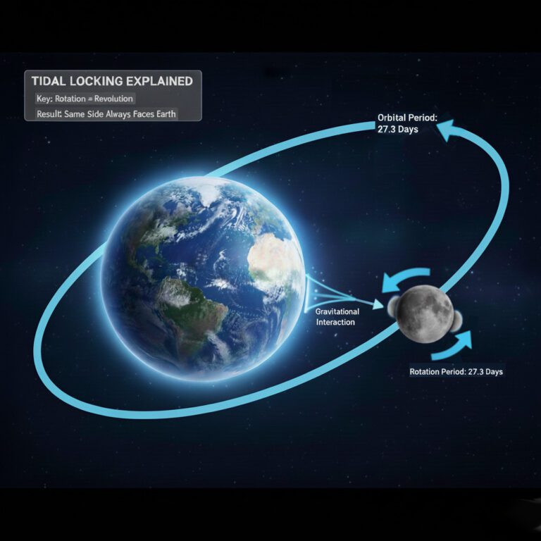 why-do-we-see-only-one-side-of-the-moon-tidal-locking