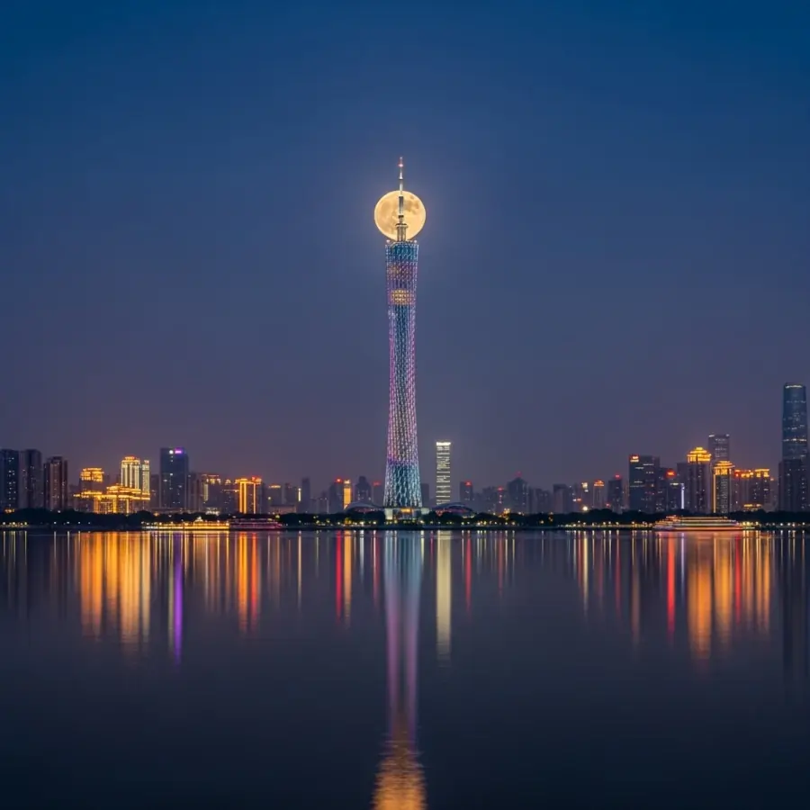 Selunara Moon Phase Today Guangzhou, China - Moon Phase Today