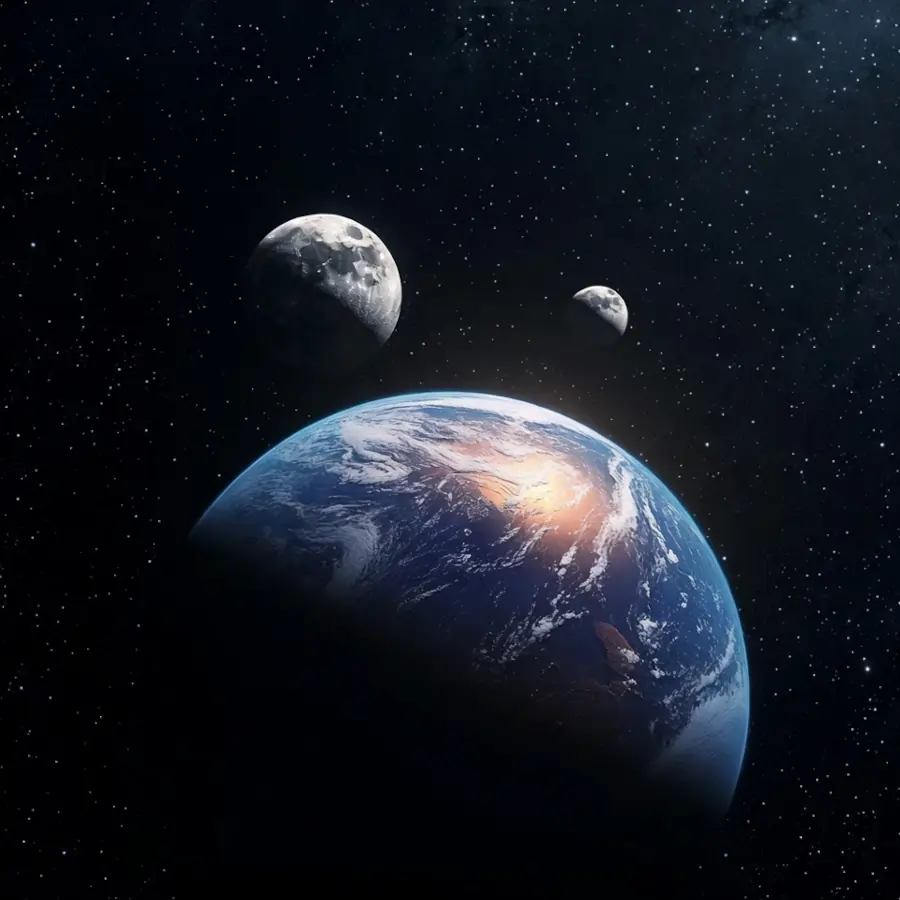 What if Earth Had Two Moons - Moon Phase Today