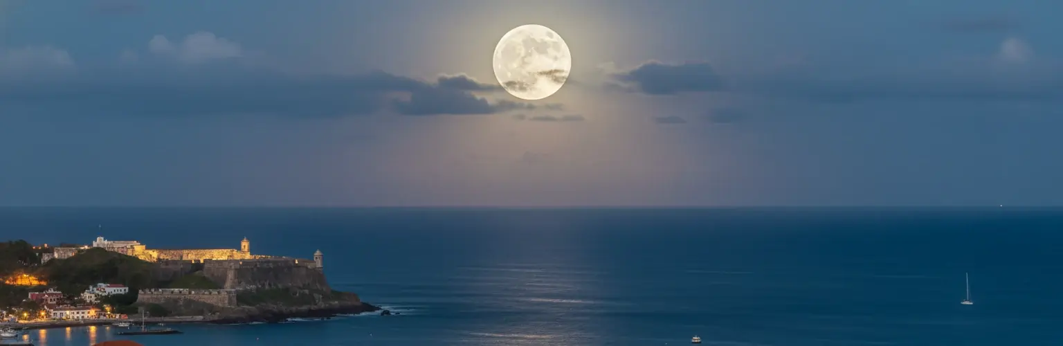 full-moon-over-San Juan, Puerto Rico