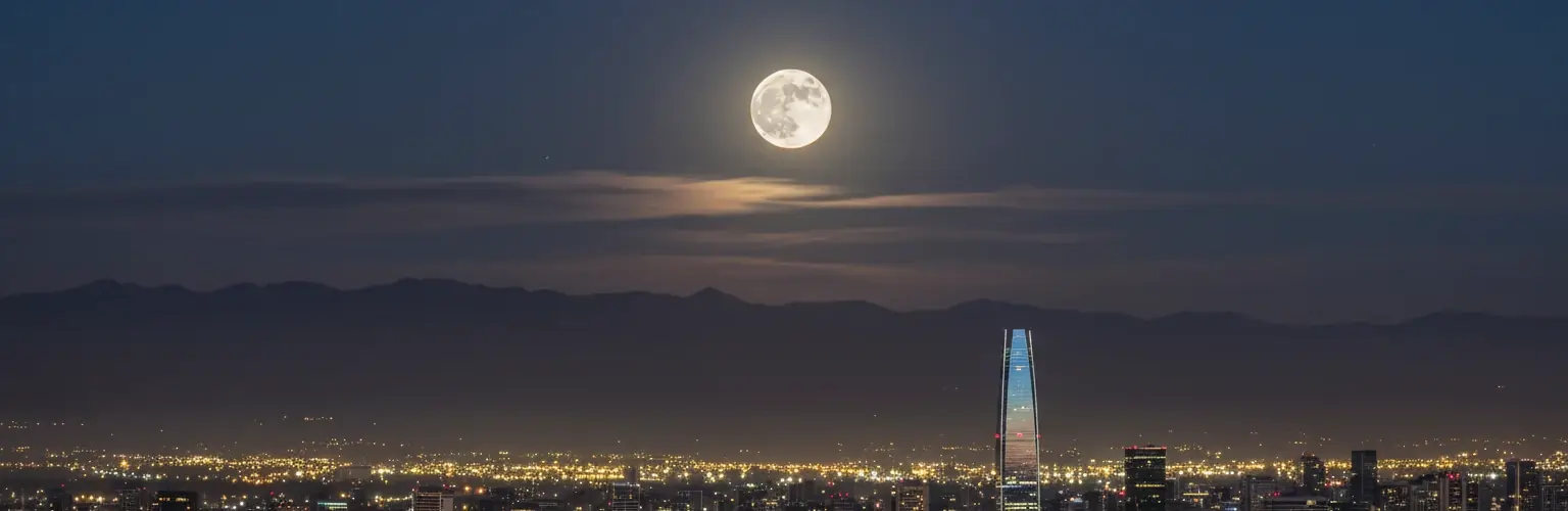 full-moon-over-Santiago, Chile