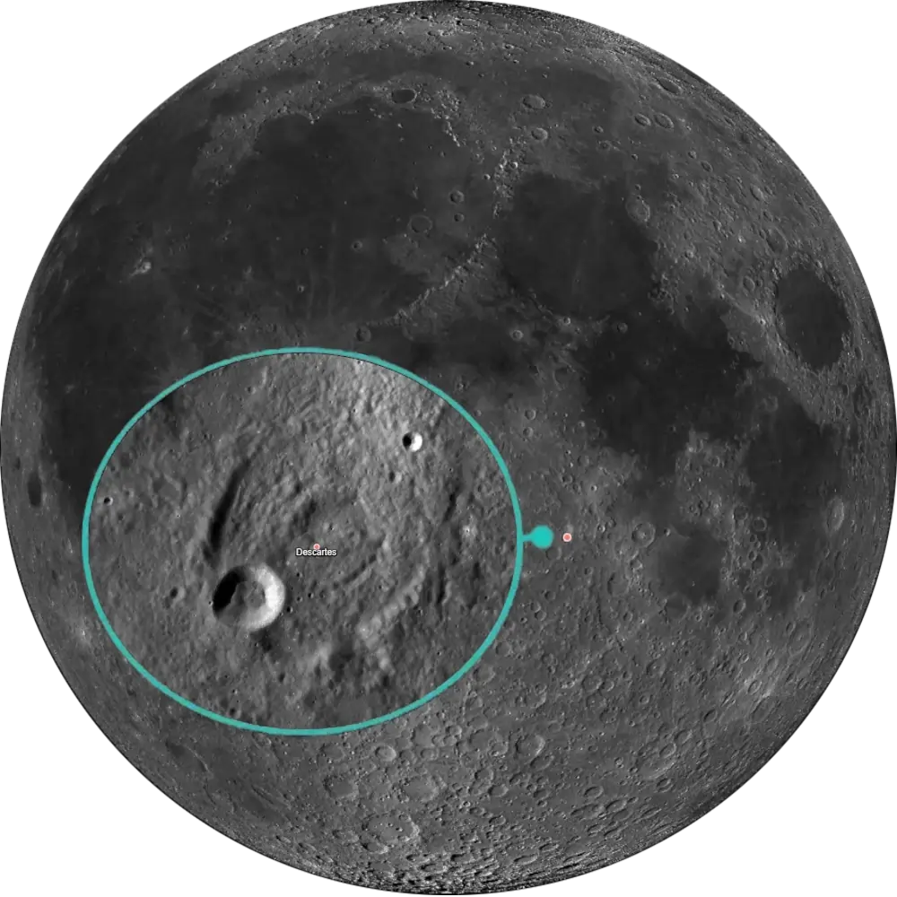 L64 Descartes-lunar-100-map-coordinates