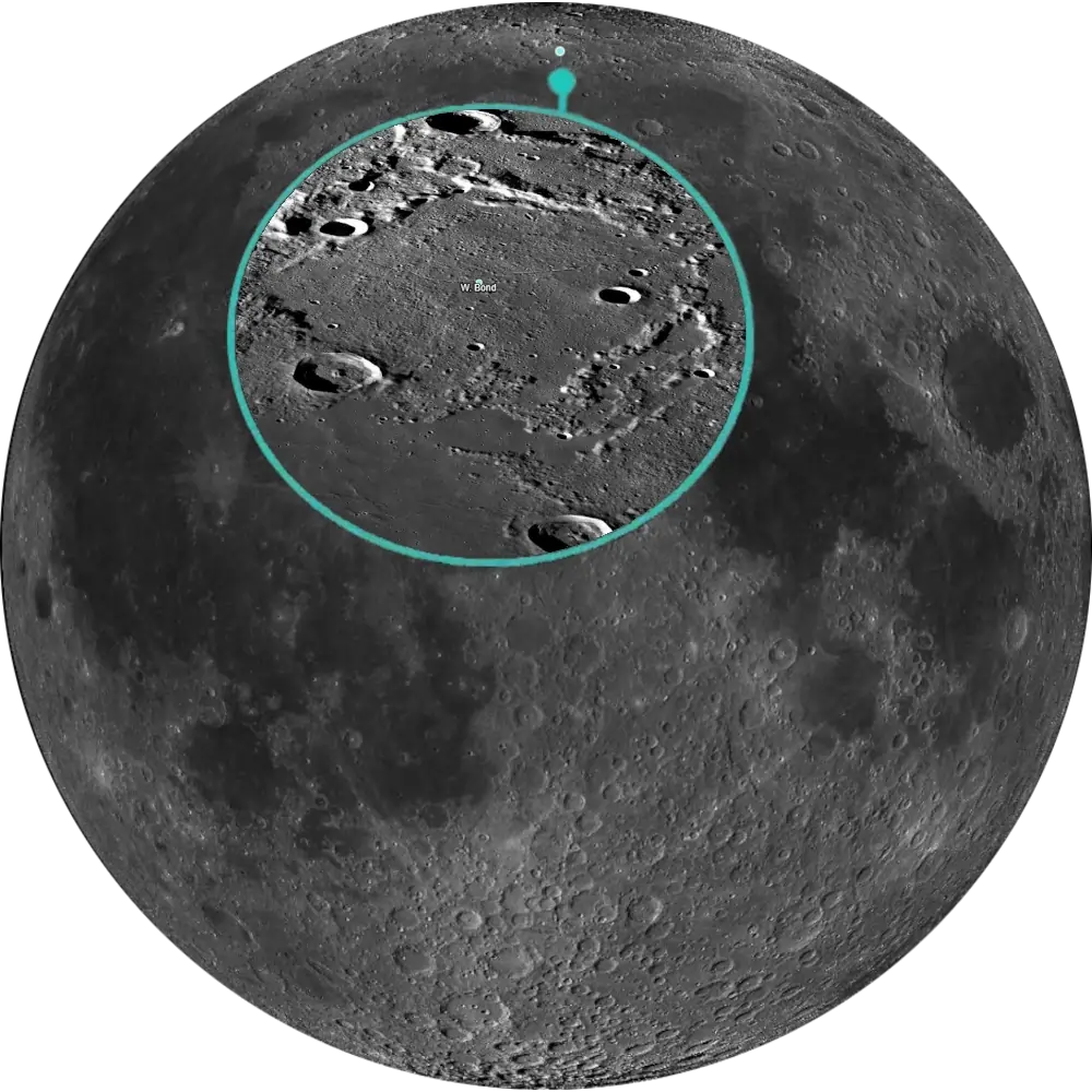 L76 W. Bond-lunar-100-map-feature-coordinates