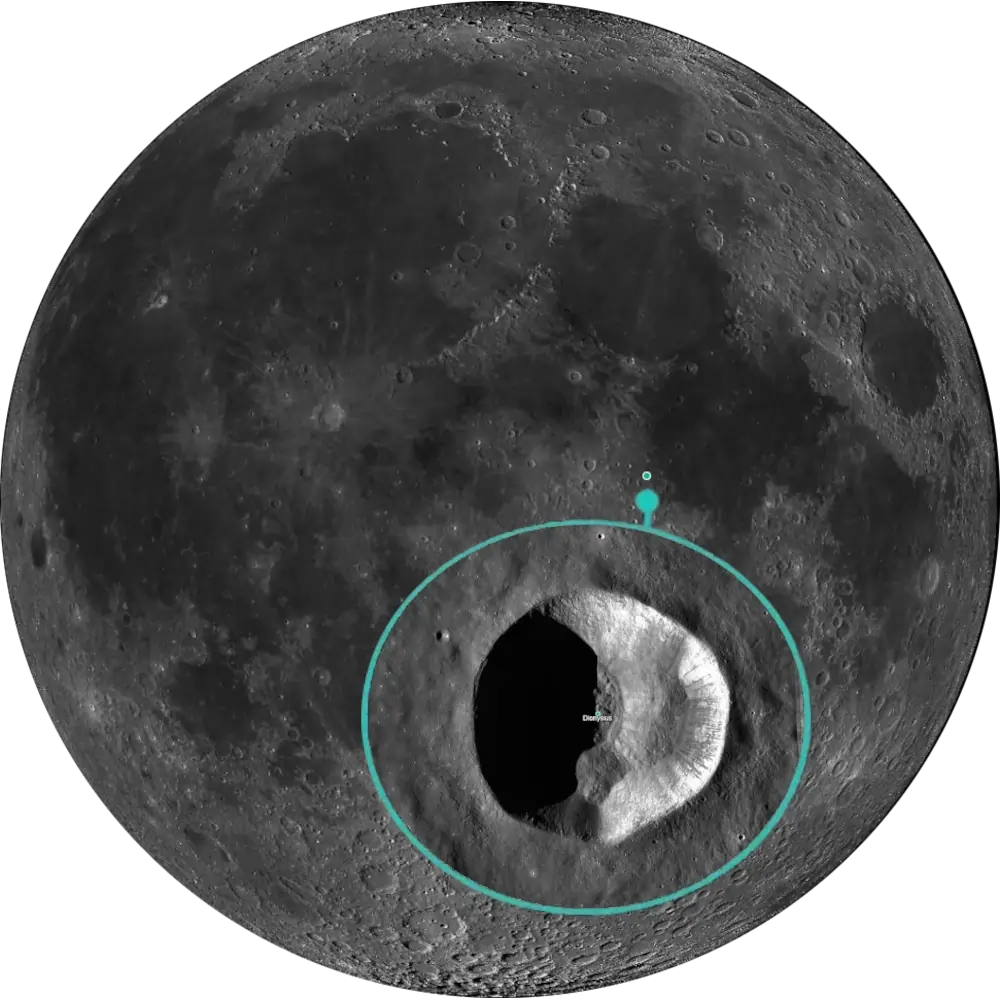 L93 Dionysius Rays-lunar-100-map-coordinates