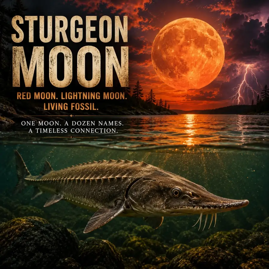 moon phases august Sturgeon Moon