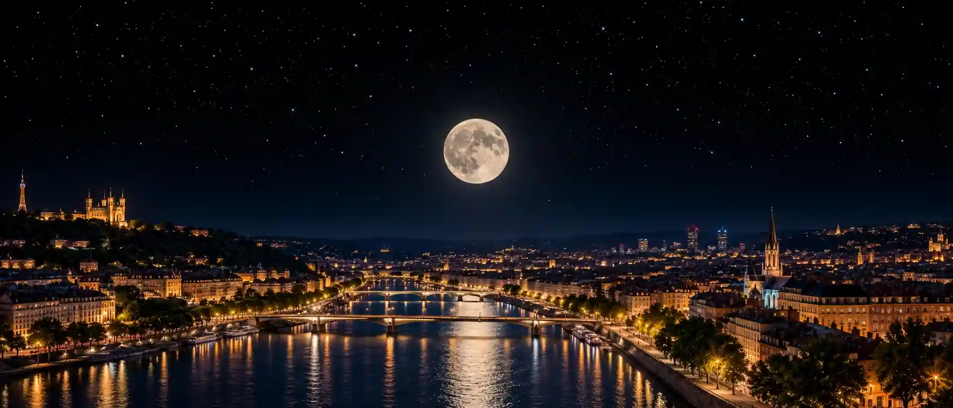 Lyon, France-current-moon-phase-today