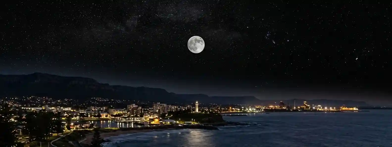 Wollongong, Australia-current-moon-phase-today