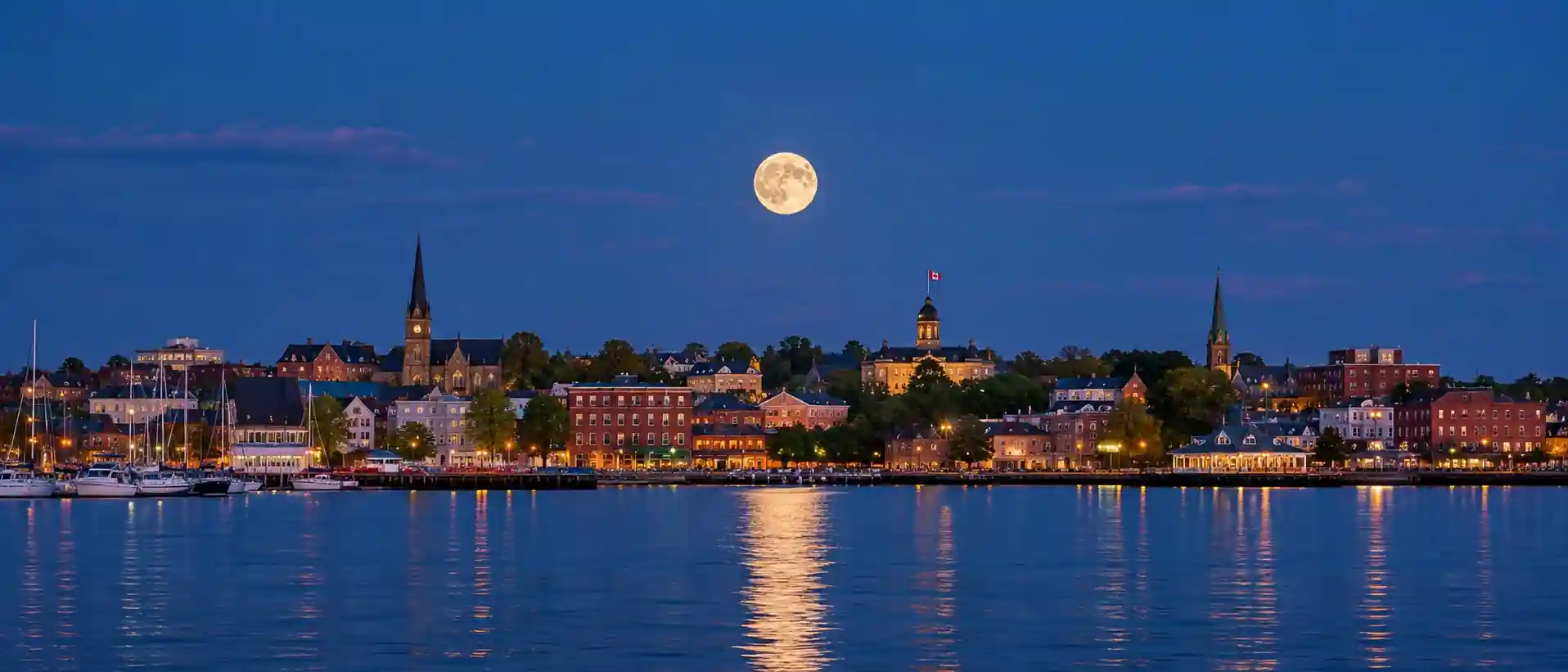 moon-hanging-low-over-charlottetown-pei