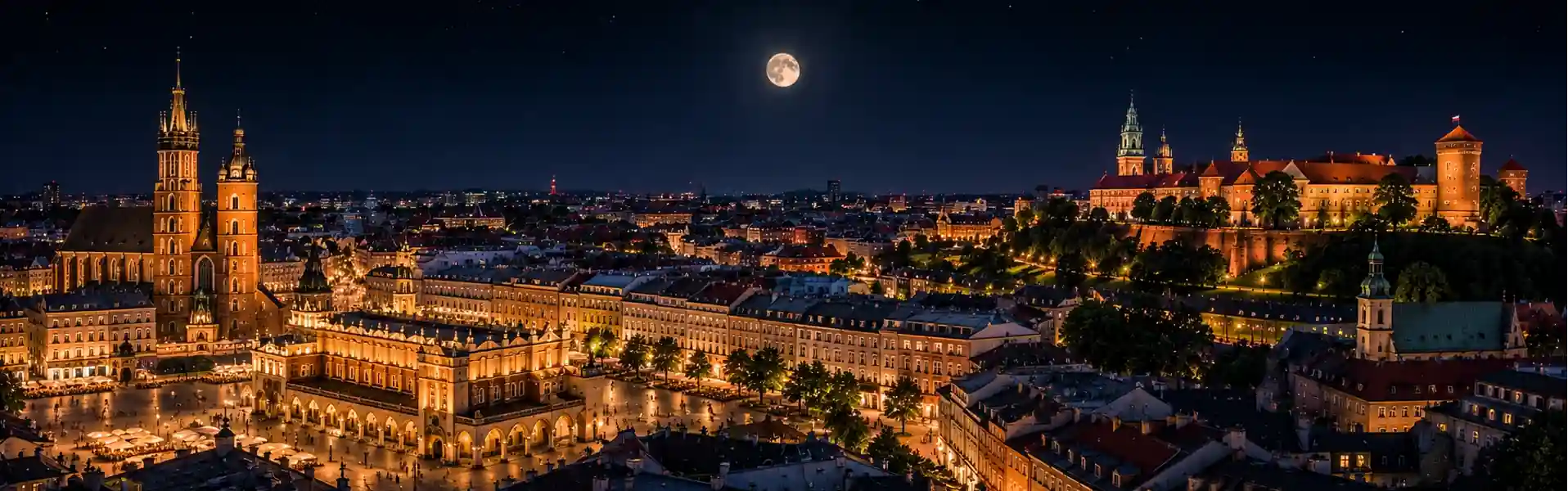 moon-phase-krakow-poland-skyline