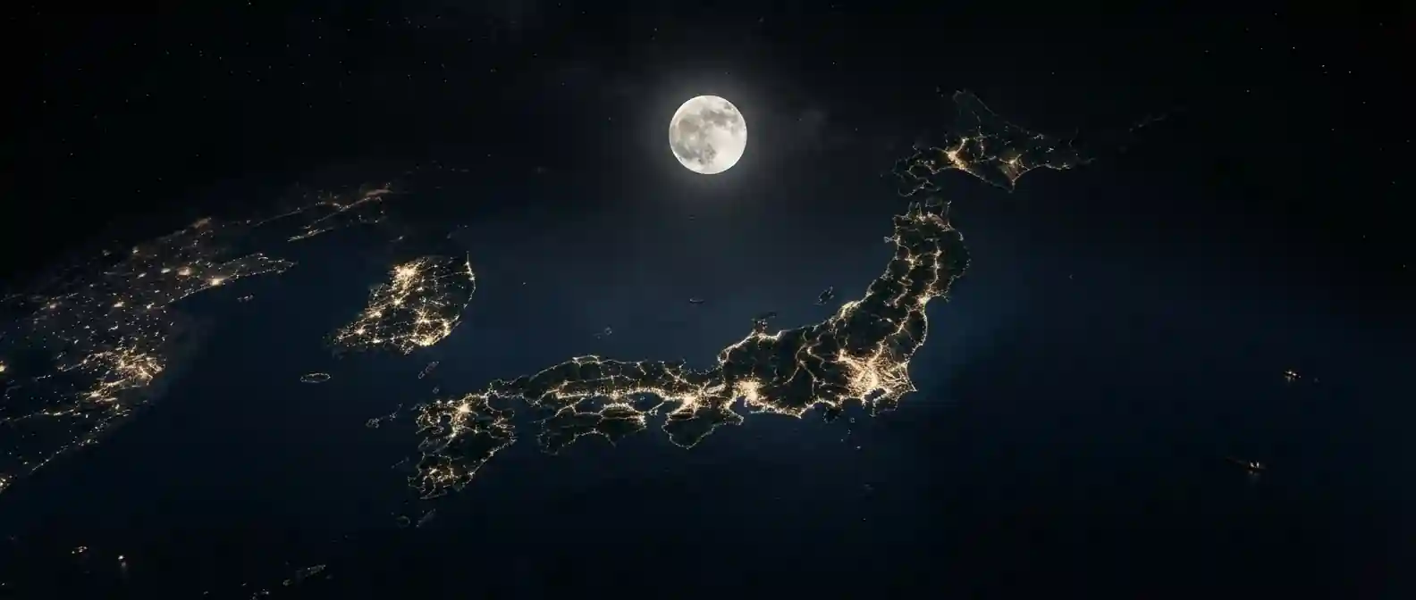moon-phase-today-japan-cities-skyline