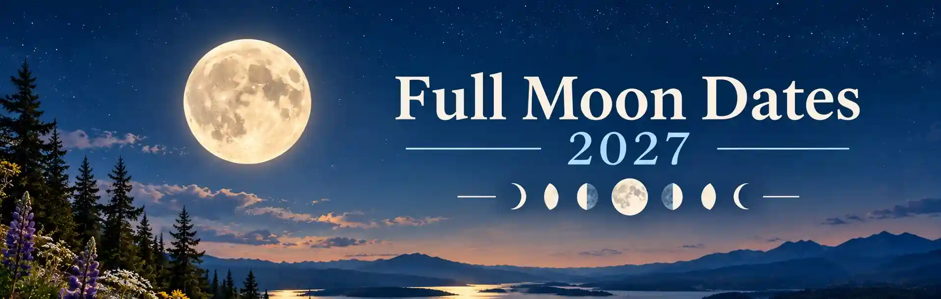 Full moon dates 2027 calendar header